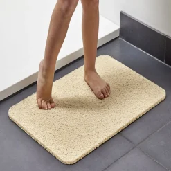 New Gifi Tapis de douche anti-dérapant 60x40cm beige