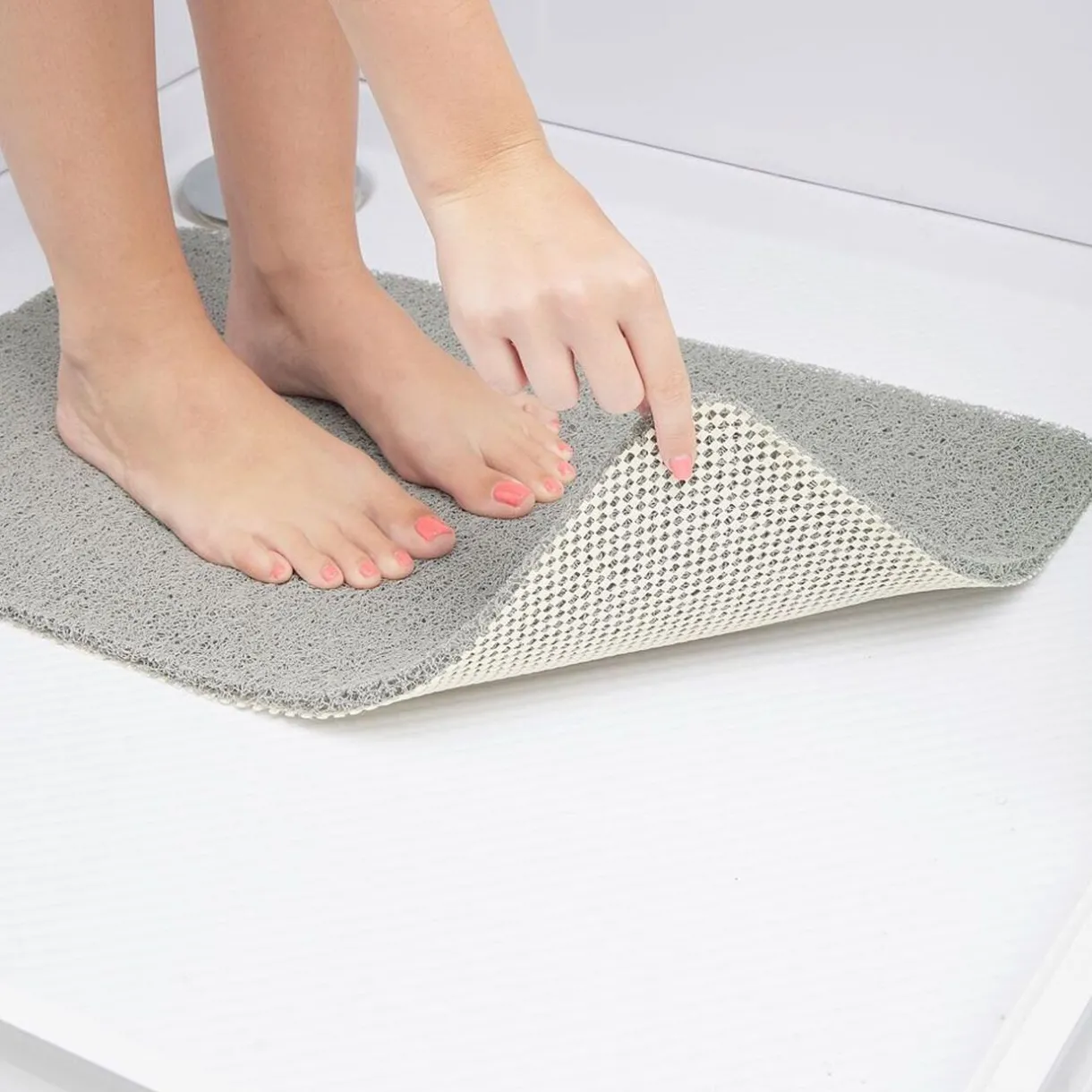 Clearance Gifi Tapis de douche anti-dérapant 60x40cm gris