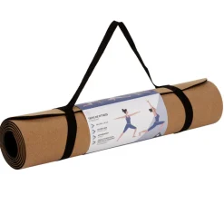 Gifi Tapis de fitness yoga en liège antidérapant 183x61xép0,5cm