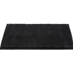 Clearance Gifi Tapis de salle de bain chenille noir 45x65cm