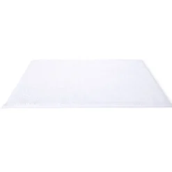 Hot Gifi Tapis de salle de bain chenille blanc 45x65cm