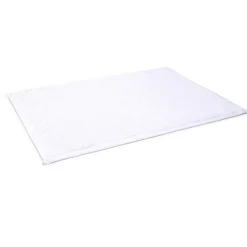 Hot Gifi Tapis de salle de bain chenille blanc 45x65cm