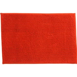 New Gifi Tapis de salle de bain chenille rouge