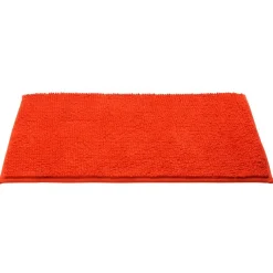 New Gifi Tapis de salle de bain chenille rouge