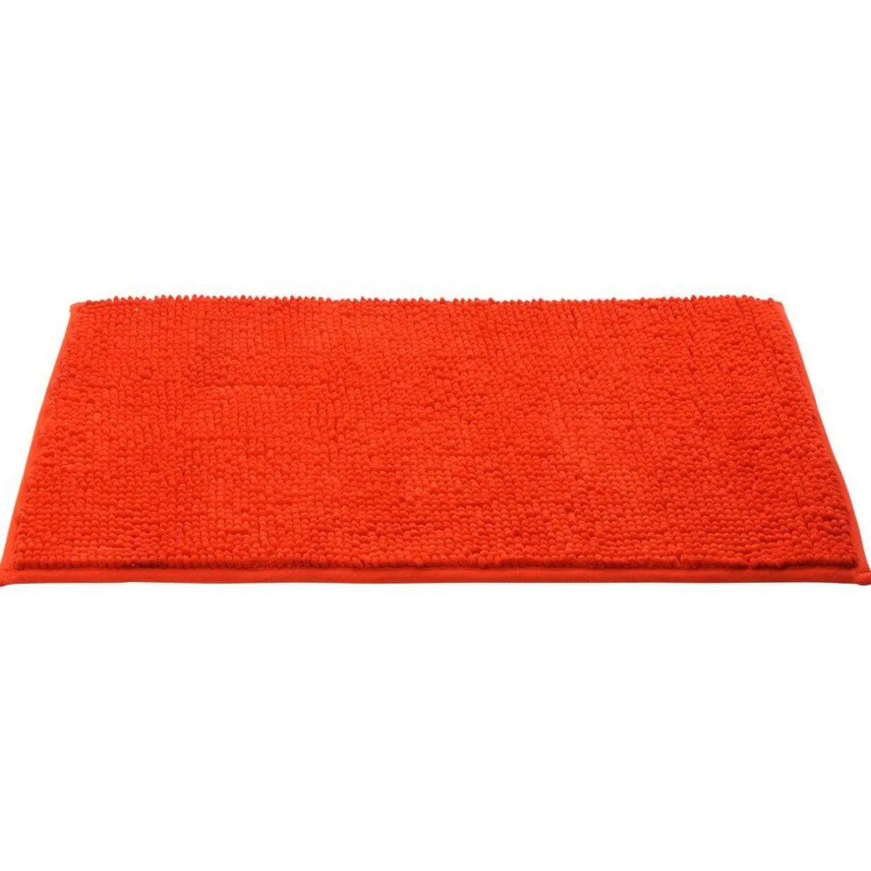 New Gifi Tapis de salle de bain chenille rouge