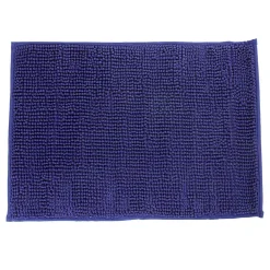 Sale Gifi Tapis de salle de bain chenille bleu