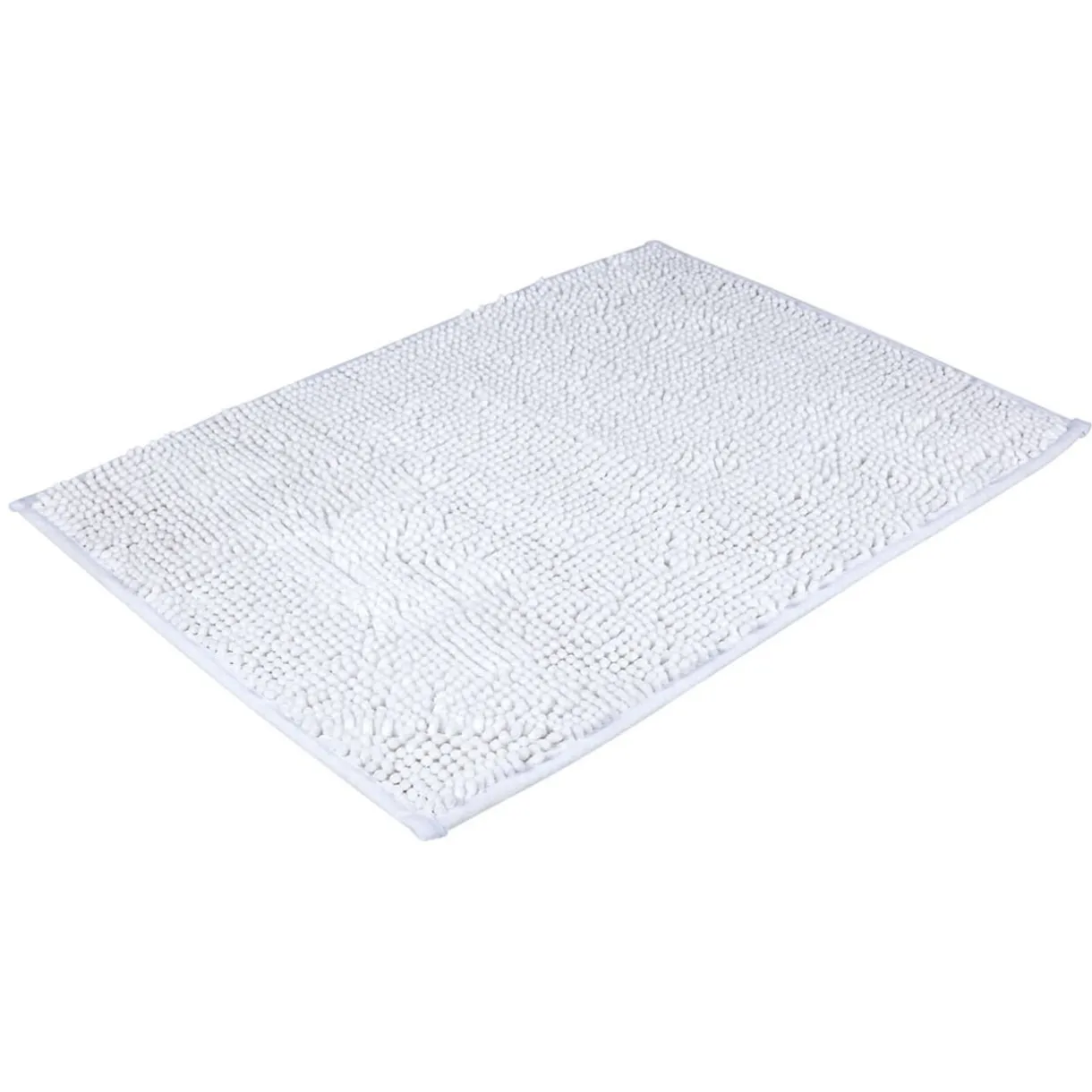 New Gifi Tapis de salle de bain chenille blanc grand modèle