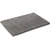 Hot Gifi Tapis de salle de bain chenille gris grand modèle