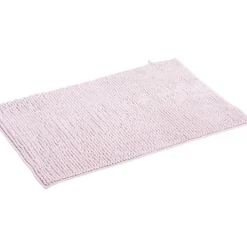 Outlet Gifi Tapis de salle de bain chenille rose grand modèle