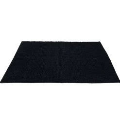 Clearance Gifi Tapis de salle de bain chenille noir 80x50cm