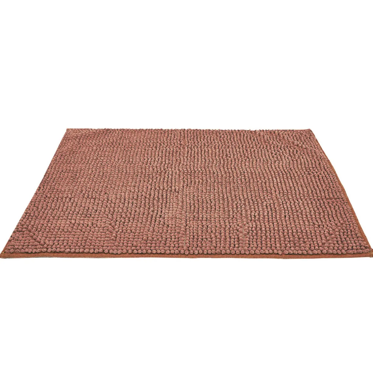Clearance Gifi Tapis de salle de bain chenille marron 80x50 cm