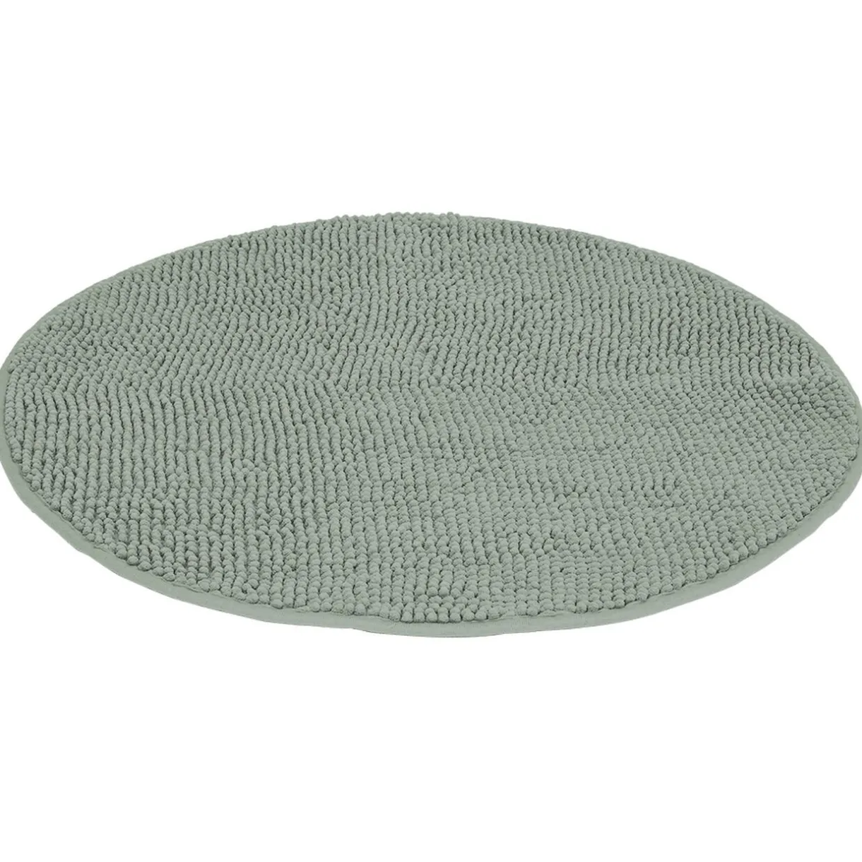 Clearance Gifi Tapis de salle de bain chenille rond gris Ø70 cm