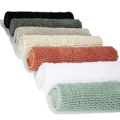 Online Gifi Tapis de salle de bain chenille gris 65x45 cm