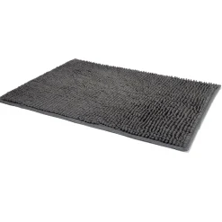 Online Gifi Tapis de salle de bain chenille gris 65x45 cm