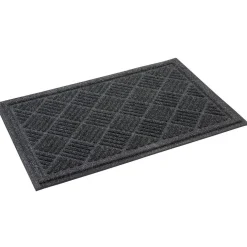 Nettoyage Et Entretien|Gifi Tapis d'entrée en polyester gris foncé