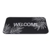 Nettoyage Et Entretien|Gifi Tapis d'entrée extérieur 40x60cm Welcome feuillage noir et blanc
