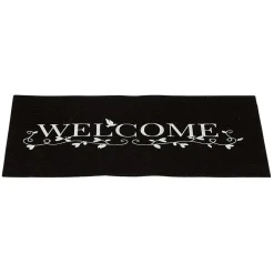 Nettoyage Et Entretien|Gifi Tapis d'entrée noir et blanc design fluorescent 