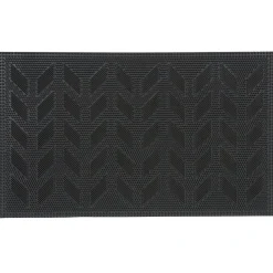Nettoyage Et Entretien|Gifi Tapis d'entrée rectangulaire picot antidérapant noir
