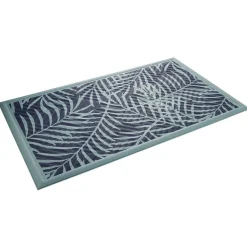 Nettoyage Et Entretien|Gifi Tapis d'extérieur imprimé feuillage vert et bleu 75x45 cm