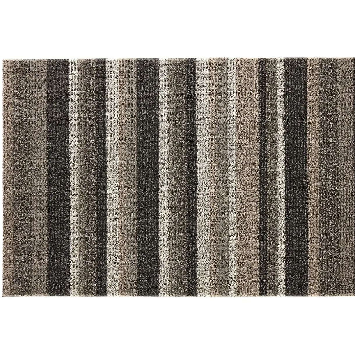 Nettoyage Et Entretien|Gifi Tapis d'extérieur rayé marron beige 60x40 cm