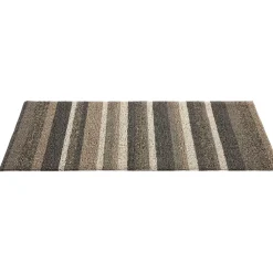 Nettoyage Et Entretien|Gifi Tapis d'extérieur rayé marron beige 60x40 cm