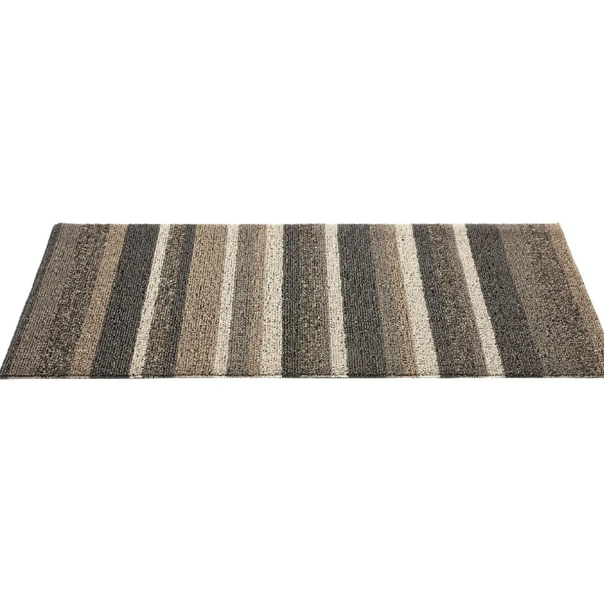 Nettoyage Et Entretien|Gifi Tapis d'extérieur rayé marron beige 60x40 cm