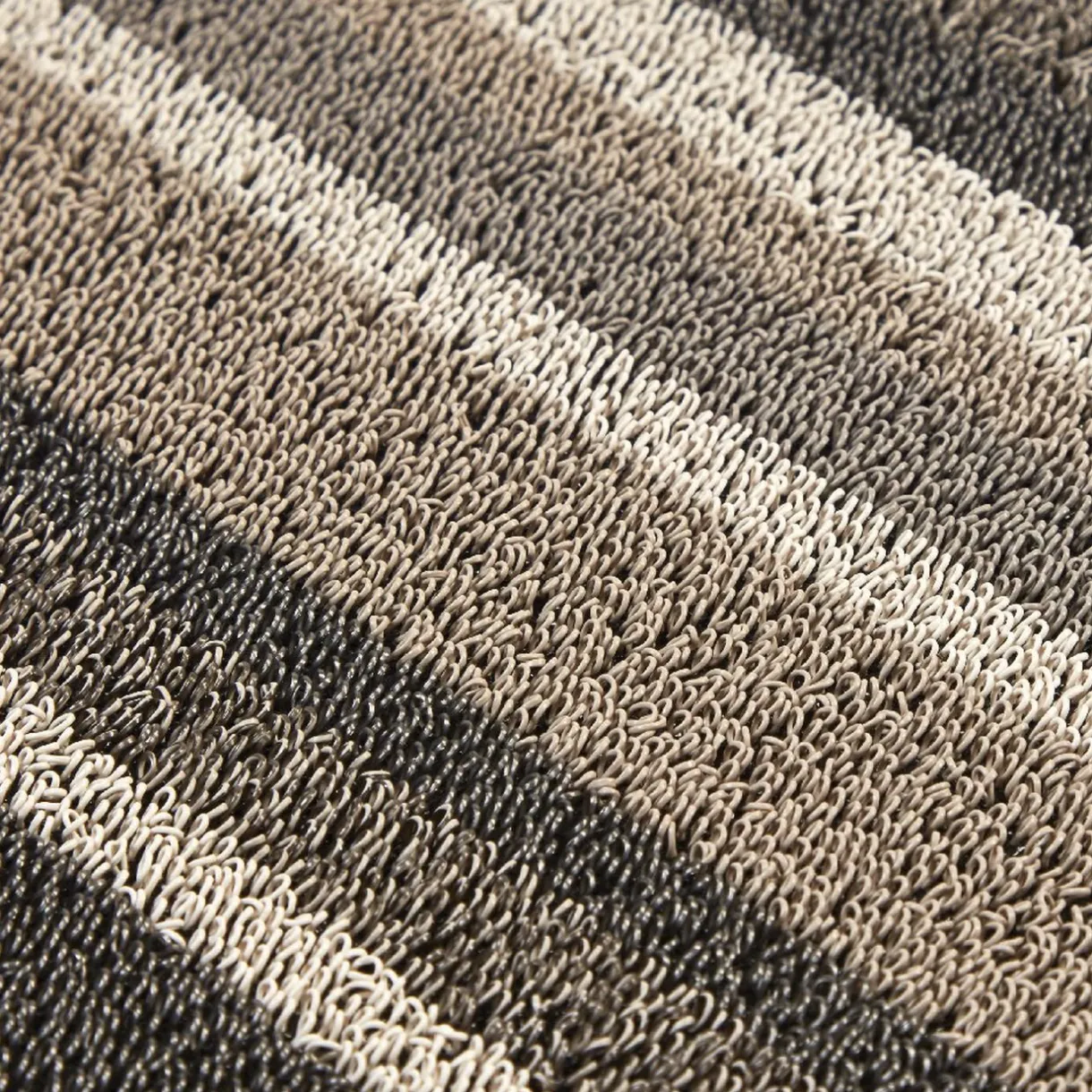 Nettoyage Et Entretien|Gifi Tapis d'extérieur rayé marron beige 60x40 cm