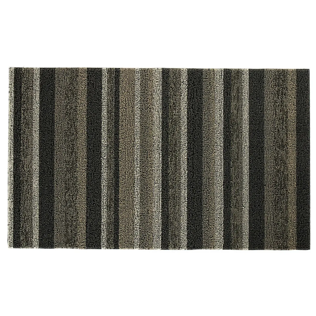 Nettoyage Et Entretien|Gifi Tapis d'extérieur rayé marron beige 75x45 cm