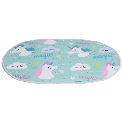 Hot Gifi Tapis enfant licorne ou crocodile polyester 40x60cm - 2 modèles