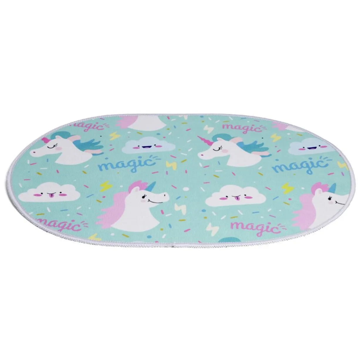Hot Gifi Tapis enfant licorne ou crocodile polyester 40x60cm - 2 modèles