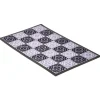Nettoyage Et Entretien|Gifi Tapis entrée anti poussière rectangulaire motif carreau de ciment noir blanc