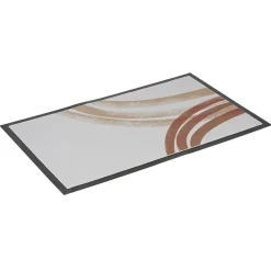 Nettoyage Et Entretien|Gifi Tapis entrée anti poussière rectangulaire motif courbe effet peinture beige