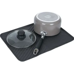 Tapis égouttoir en plastique rainuré gris - L.40xl.30cm^Gifi New