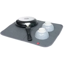 Tapis égouttoir gris pour évier 45x39cm^Gifi Online