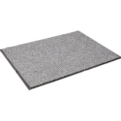 Nettoyage Et Entretien|Gifi Tapis intérieur antipoussière absorbant gris et noir 80x60cm