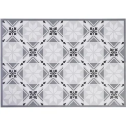 Nettoyage Et Entretien|Gifi Tapis intérieur extérieur vinyle décor carreau de ciment 70x49 cm