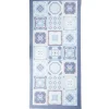 Nettoyage Et Entretien|Gifi Tapis mémoire de forme motif carreau de ciment bleu