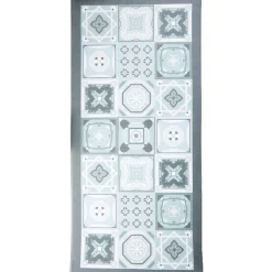 Nettoyage Et Entretien|Gifi Tapis mémoire de forme motif carreau de ciment gris
