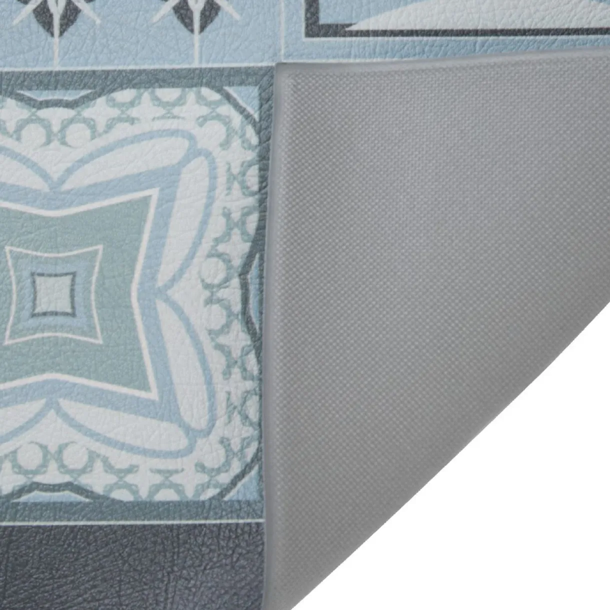 Nettoyage Et Entretien|Gifi Tapis mémoire de forme motif carreau de ciment gris