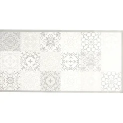Nettoyage Et Entretien|Gifi Tapis pvc imprimé carreau de ciment 100x50 cm gris blanc