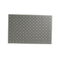 Nettoyage Et Entretien|Gifi Tapis rectangulaire motifs carreaux de ciment gris et blancs