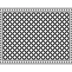 Nettoyage Et Entretien|Gifi Tapis rectangulaire vinyle motif carreau de ciment 120 x 90 cm