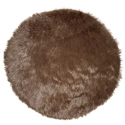 Outlet Gifi Tapis rond fausse fourrure Ø60cm