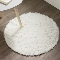 Outlet Gifi Tapis rond fausse fourrure Ø60cm