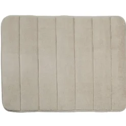 Online Gifi Tapis salle de bain à mémoire forme rectangulaire gris taupe