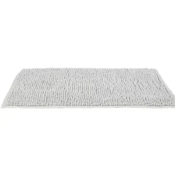 Online Gifi Tapis salle de bain antidérapant chenille gris