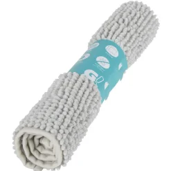 Online Gifi Tapis salle de bain antidérapant chenille gris