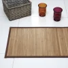 Outlet Gifi Tapis salle de bain bambou