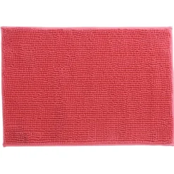 Sale Gifi Tapis salle de bain chenille uni rose