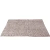 Clearance Gifi Tapis salle de bain chenille taupe